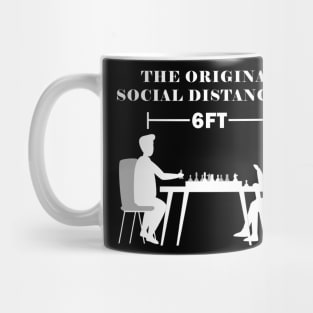 Funny Social distancing Chess Mug